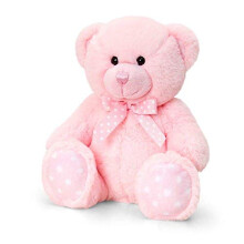 25cm Baby Spotty Bear- Pink
