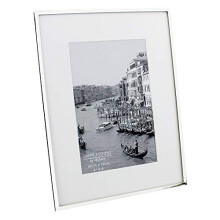 Impressions narrow silver plated 8" x 10" photo frame with white mount boarder