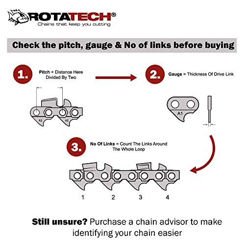 Genuine Replacement chain for Black and Decker 40cm / 16in chainsaw chain 2