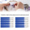 12Pcs Seam Rippers Blue Quick Unpicker Durable Stainless Steel Embroidery Stitch Remover Tool for Thread Picking, Sewing Cloth Bags 3