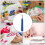 12Pcs Seam Rippers Blue Quick Unpicker Durable Stainless Steel Embroidery Stitch Remover Tool for Thread Picking, Sewing Cloth Bags 6