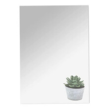 Wall Mirror 40 x 30cm Self Adhesive Mirror Removable Stick On Mirror Frameless Mirror Tiles for Home Gym Bedroom Living Room Dorm
