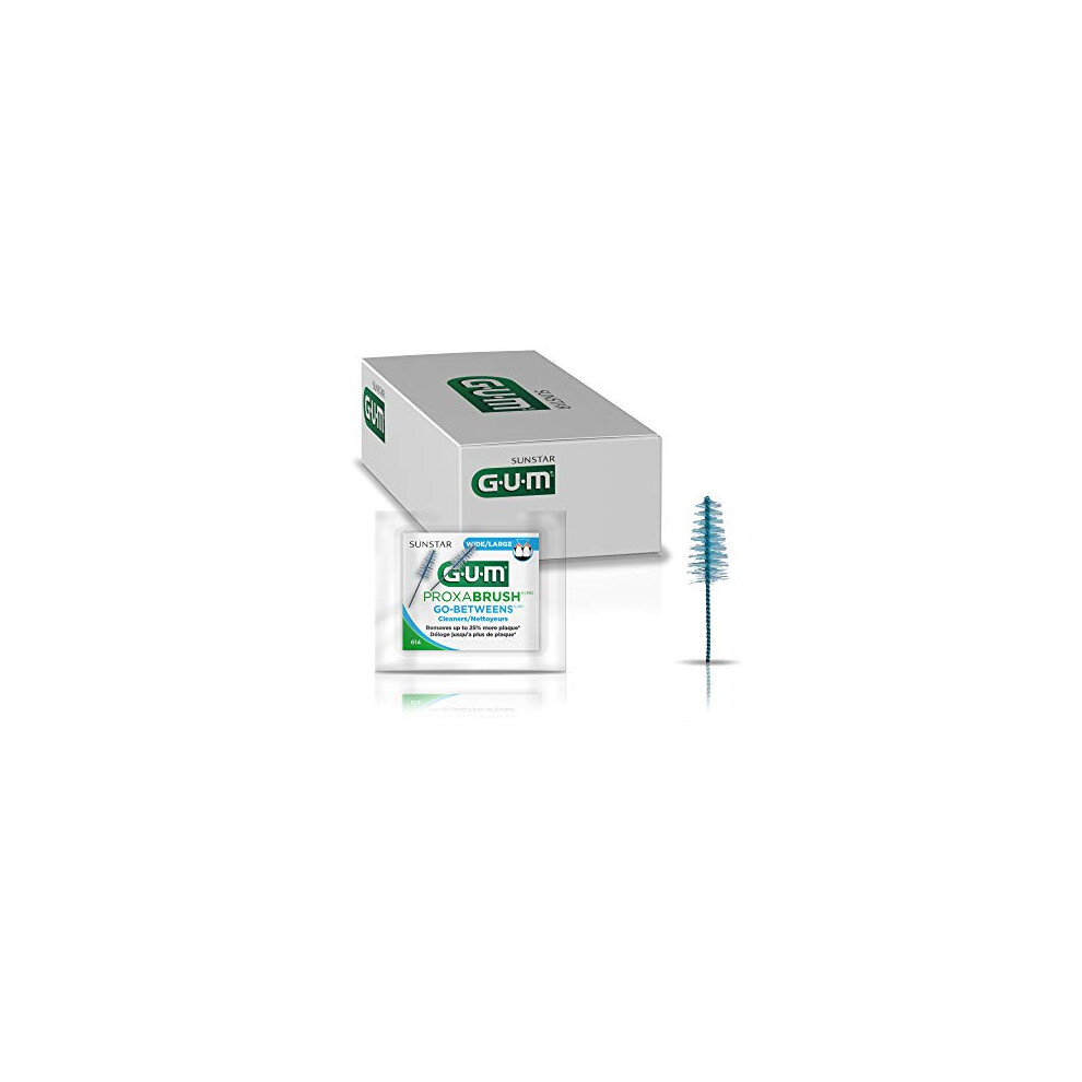Gum Proxabrush Go-Betweens Wide Interdental Brush Refills, Item 614 Professional Samples, 2 Refills Per Pack, 18 Packs