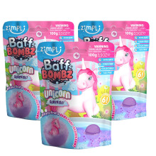 3 x Large Unicorn Surprise Bath Bombs, 6 Surprise Unicorn Toys to Collect, Mystery Gift for Children, Xmas Stocking Fillers, Fizzing Bath Bomb Gift