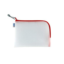 20008 Zip Toiletry Bag A5, transparent (26 x 20 cm) small zippered travel pouch for cosmetics, liquids, make-up, toothbrush, clear cosmetic bag with