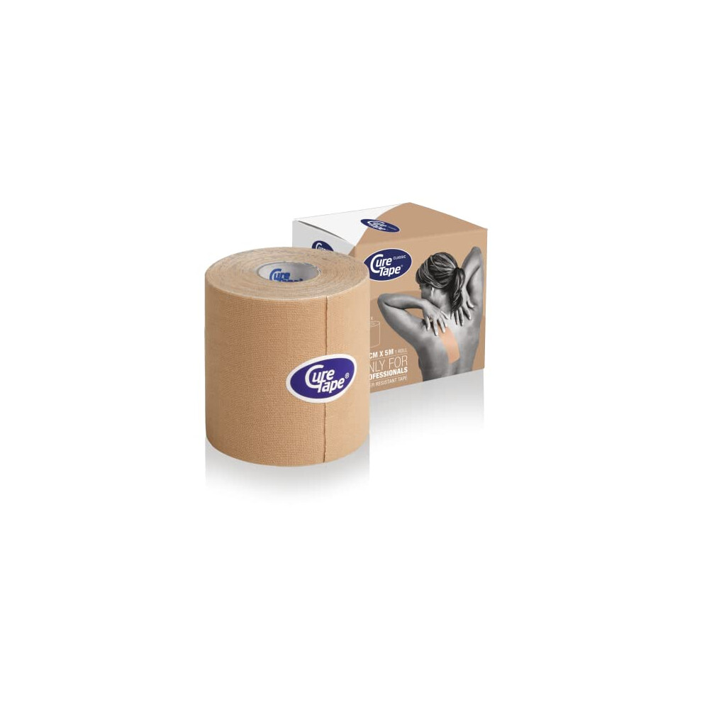 Curetape Classic Uncut Extra Wide Kinesiology Tape 7.5Cm (3 Inch) | Hypoallergenic & Waterproof Kinesiology Tape | Physio Tape For Pain Relief, Muscle & Join