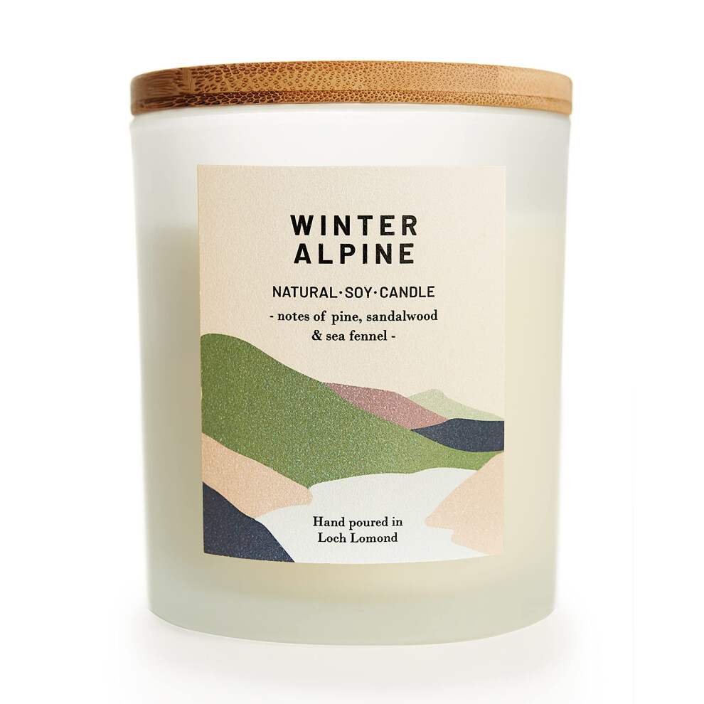 Winter Alpine - Organic & Vegan, Luxury Scented Candles. Hand Poured in Loch Lomond, Scotland (+7 Scent Options)-image-OPC-PDVGGKP-NEW