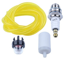 Primer Bulb Fuel Hose Line Filter Spark Plug Kit for Husqvarna Craftsman McCulloch Chainsaw Brushcutter Trimmer Strimmer Blower