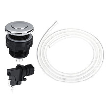 25V-250V Bath Switch Pneumatic Air Button Kit Garbage Waste Disposal Garbage Disposer Air Switch Kit - 34mm