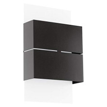 Kibea 2-Flame LED Outdoor Wall Light, Anthracite and White Galvanised Steel Exterior Wall Lamp, IP44