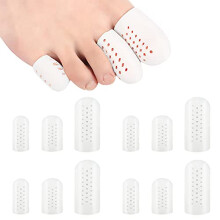 12 PCS Gel Toe Caps Breathable Toe Protectors Sleeve for Running, Silicone Toe Protector Cover Caps, Gel Big Toe Protector for Protection of Ingrown