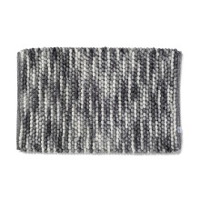 Grey Microspace Loop Bath Rug, Slip-Resistant