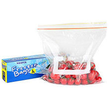 Ziplock Freezer Bags Large Reusable Food Plastic Seal Bag Soup Storage Zip Lock Bag, 10.5 x 11 Inch - 50 Count