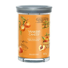 Signature Scented Candle | Farm Fresh Peach Large Tumbler Candle with Double Wicks | Soy Wax Blend Long Burning Candle | Perfect Gifts for Women