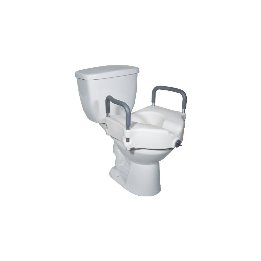 Drive Devilbiss Healthcare 2 In 1 Elevated Toilet Seat Removable Arms Raised Disability Aid Universal
