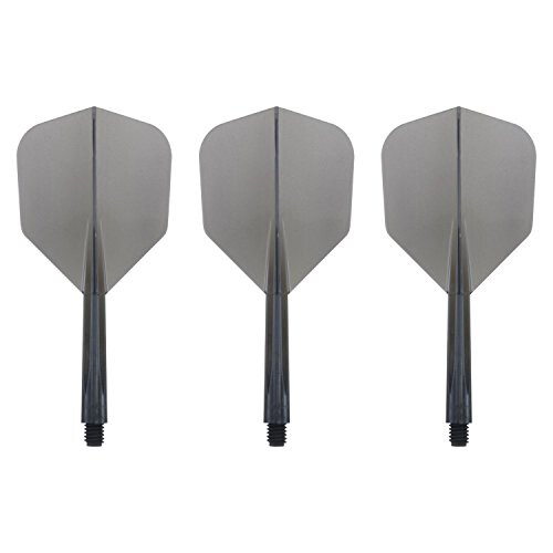 Zero Stress Flight System - Small Clear Black - Dart Flights Medium