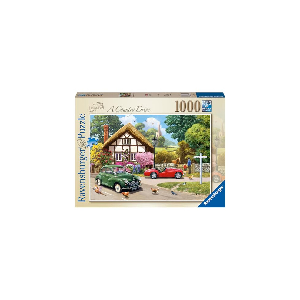 Ravensburger Leisure Days No. 9 A Country Drive 1000 Piece Jigsaw Puzzles For Adults And Kids Age 12 Years Up