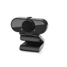 1080p USB Webcam - Full HD Resolution Camera with Noise Reduction Microphone - Plug-in & Play, USB Powered - Included Tripod Mount