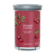 Signature Scented Candle | Black Cherry Large Tumbler Candle with Double Wicks | Soy Wax Blend Long Burning Candle | Perfect Gifts for Women