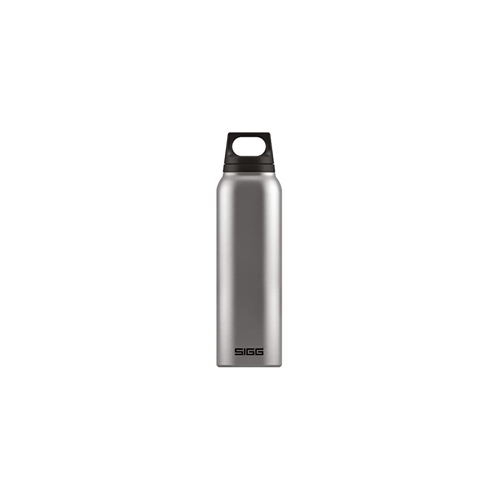 Hot & Cold Brushed Thermo Water Bottle (0.5 L), Pollutant-Free and Insulated Thermos Flask, Thermal Stainless Steel Water Bottle