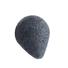 Single Konjac Sponge - Face - Skin-Clarifying Charcoal Gentle Exfoliating Cleansing Tool with Convenient Suction Cup Hook