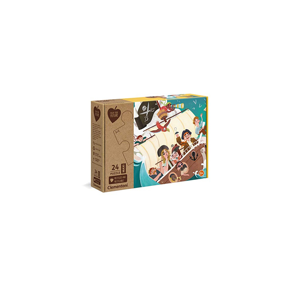 Clementoni - 20258 - Yo Oh Oh! - 24 Maxi Pieces - Made In Italy - 100% Recycled Materials, Jigsaw Puzzle For Kids
