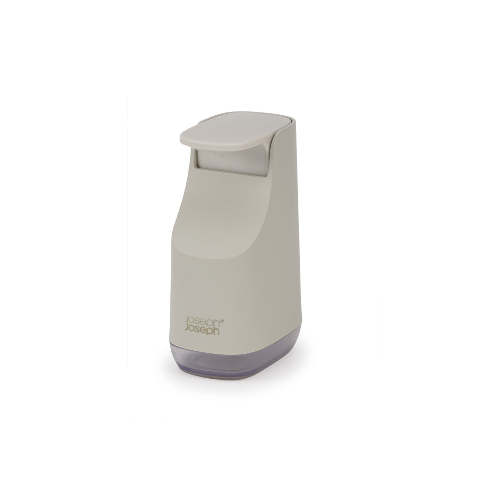 Bathroom Slim, Compact, Space Saving Soap Dispenser- easy-push pump head, Non drip nozzle, refillable- Matt Finish, Ecru