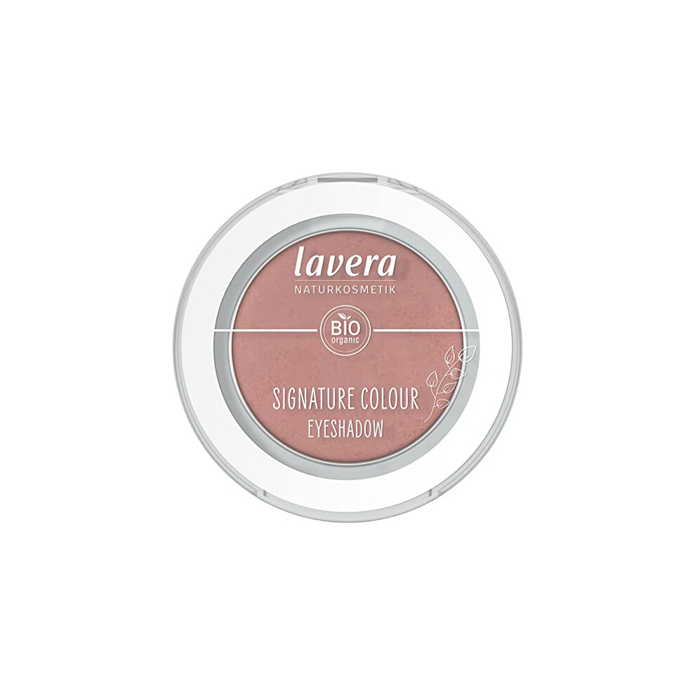 Lavera Pink Signature Colour Eyeshadow -Dusty Rose 01 - Organic Almond Oil & Vitamin E - Vegan - Matte - Intense Color Pay-Off (1 Pc.)