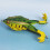 5PCS 9cm Double Propellers Frogs Soft Baits High Simulation Realistic Double Barbed Hook Silicone Fishing Lures Prop Frog Lures for Bass Trout Yellow 6