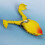 5PCS 9cm Double Propellers Frogs Soft Baits High Simulation Realistic Double Barbed Hook Silicone Fishing Lures Prop Frog Lures for Bass Trout Yellow 7
