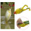 5PCS 9cm Double Propellers Frogs Soft Baits High Simulation Realistic Double Barbed Hook Silicone Fishing Lures Prop Frog Lures for Bass Trout Yellow 4