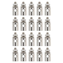 20PCS 2.1mm Hole Diameter Pushrod Servo Connector Linkage Stoppers Adjusters Fit for 1.8-2.0mm Steel Wire for RC Model Car Airplane Helicopter
