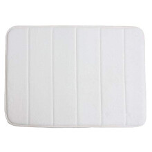 Small Bath Mat Bath Rugs Anti-Slip Memory Foam Non-Slip Bathroom Mat Soft Bathmat Carpet 15.7" X 23.6" (White)