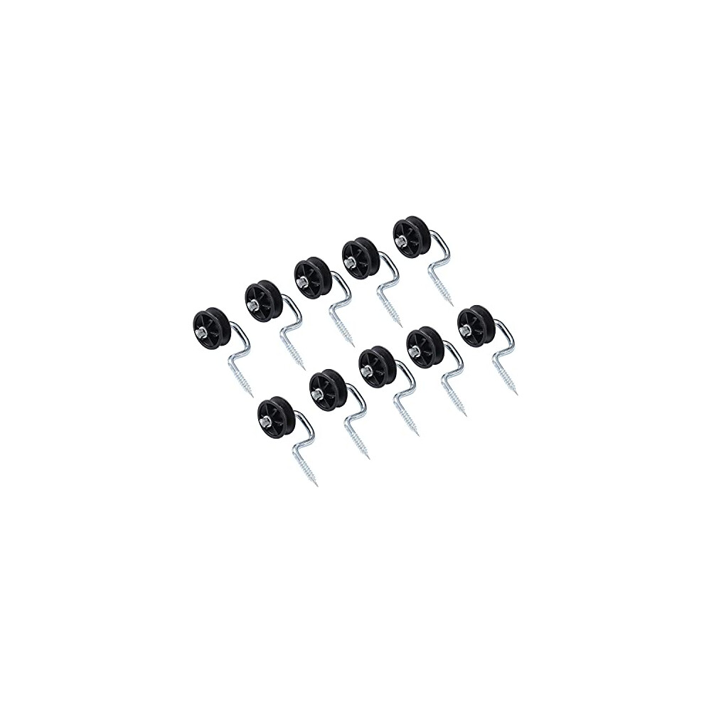 Katsu Electric Fence Corner Post Insulators 10X Pack, Multipurpose Screw-In Insulator For Wooden Corner Posts, Compatible With Polyrope, Polywire, And 5056156041799