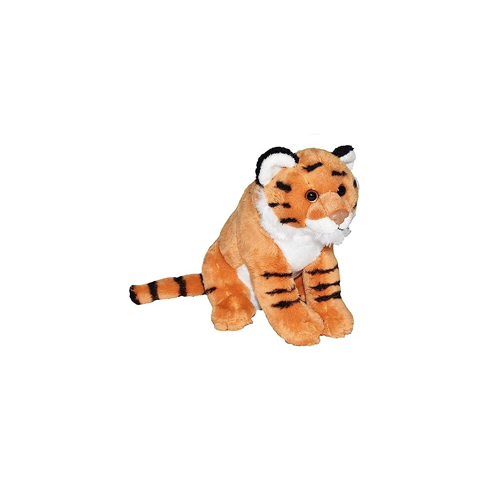 Wild Calls Tiger, Authentic Animal Sound, Stuffed Animal, 8 Inches, Gift for Kids, Plush Toy, Fill is Spun Recycled Water Bottles