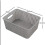6-Pack Silver Grey Plastic Woven Baskets, Gray Weave Storage Basket 2