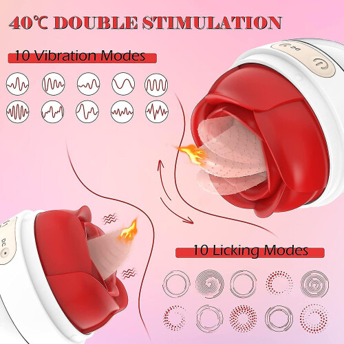 10 Mode Rose Massager 104 Toy Rechargeable Massager 2