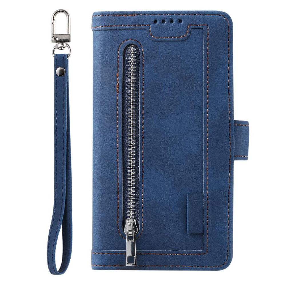 (Blue) Flip Case For Samsung Galaxy S20 Pu Leather Lanyard Kickstand Wallet 9 Card Slots Blue 764762741198