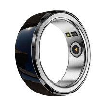 (Black) Black Friday 2023 Smart Ring Step Meter Rate Blood Pressure Blood Oxygen Sleep Monitoring Smart Ring