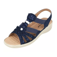 (UK Size 4) Cushion Walk Lisa Ladies Gladiator Summer Sandals