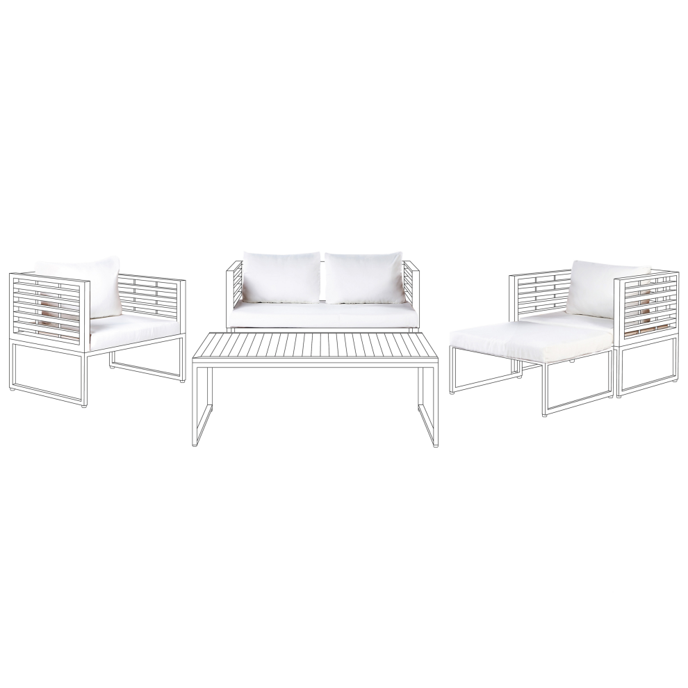 Outdoor Cushion Cover Set BERMUDA Off-White