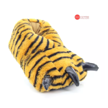 (UK Size 8/9) ShuCentre Men's Novelty Tiger Claw Indoor Slippers
