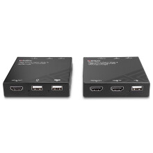 KVM-laajennus - Lindy - Cat.6 - HDMI &amp; USB - 120m - PoC-tuki
