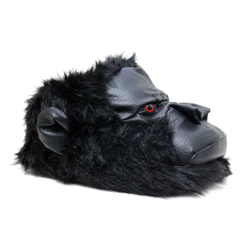 (UK Size 6/7) ShuCentre Men's Novelty Gorilla Indoor Slippers