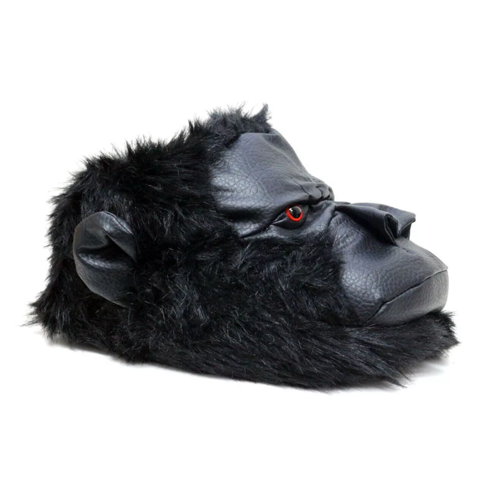 (UK Size 10/11) ShuCentre Men's Novelty Gorilla Indoor Slippers