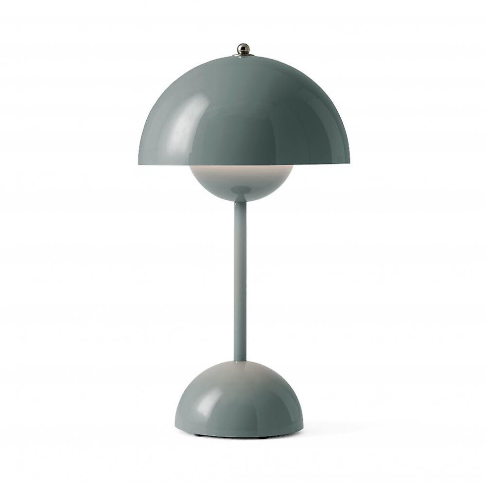 (Stone Blue, 18*30CM) Danish Designer Flowerpot Portable Table Lamp Vp9 Table Lampcharging Model