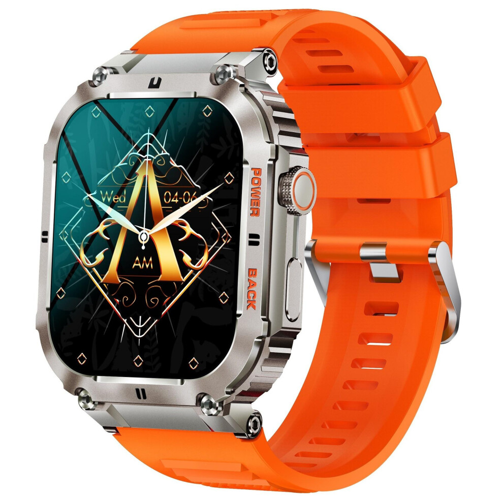 Chronus Smart Watch(Answer/Dial Calls),1.96'' Hd Touch Screen,100+ Sports Modes,400 Mah Smartwatch With Heart Rate/Spo2/Blood Pressure 5Atm Waterproof 6976919853928