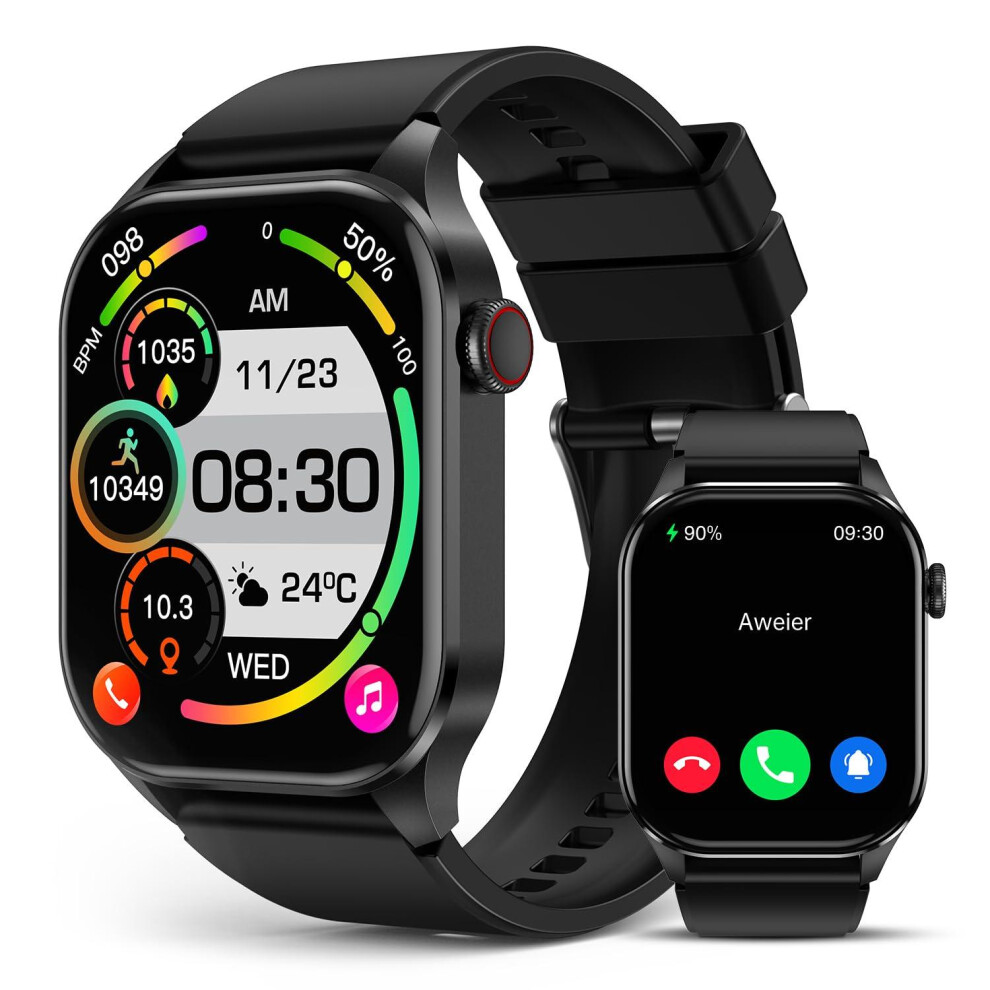 Chronus Smart Watch For Men Women, Infrared True Blood Oxygen Monitor, 2.04 Inch Amoled Display, Heart Rate Blood Pressure Sleep Monitor, Ip68 6976919850262