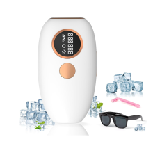 Dispositivo de depilación láser permanente, depilación IPL indolora en casa para mujeres y hombres para el rostro.
