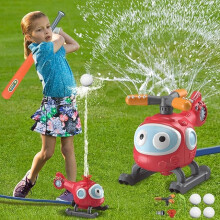 Water Sprinkler Kids Spinning Airplane Outdoor Helicopter